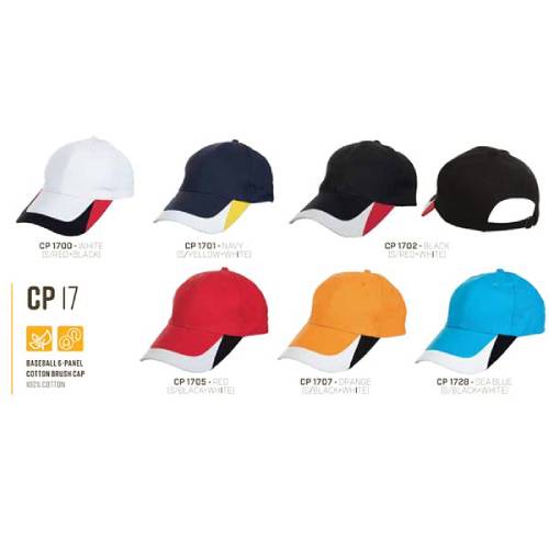CP 17 Baseball 6 Panel 100% Cotton Cap